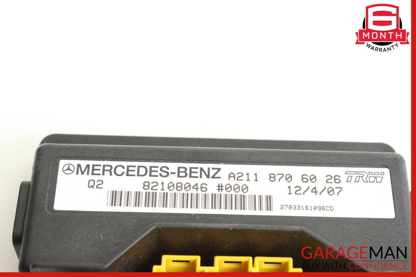 06-09 Mercedes W211 E350 ML350 Front Right Seat Weight Sensor Control Module