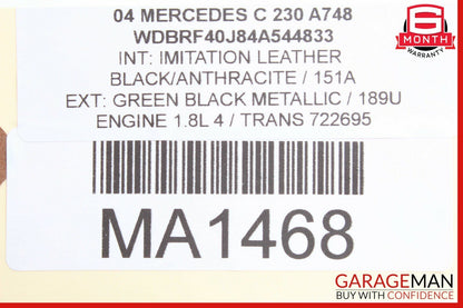 01-07 Mercedes W203 C230 Front Right Passenger Side Door Control Module Unit OEM
