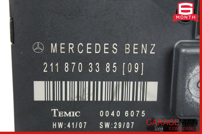 07-09 Mercedes W211 E350 E63 AMG Rear Left Driver Side Door Control Module OEM