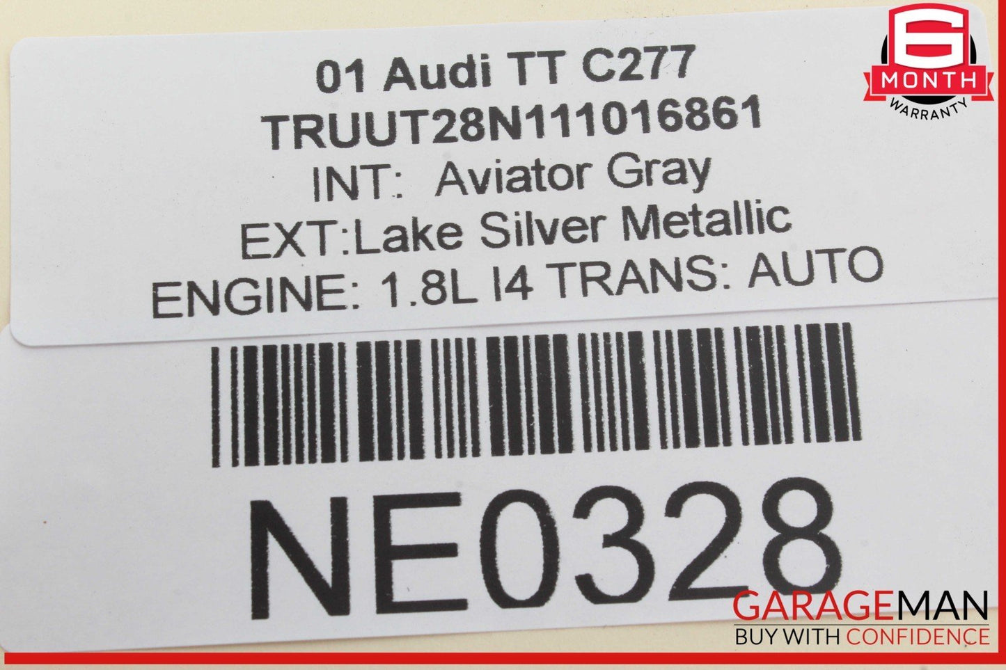 00-04 Audi TT Front Right Passenger Side Door Rear View Mirror Silver OEM