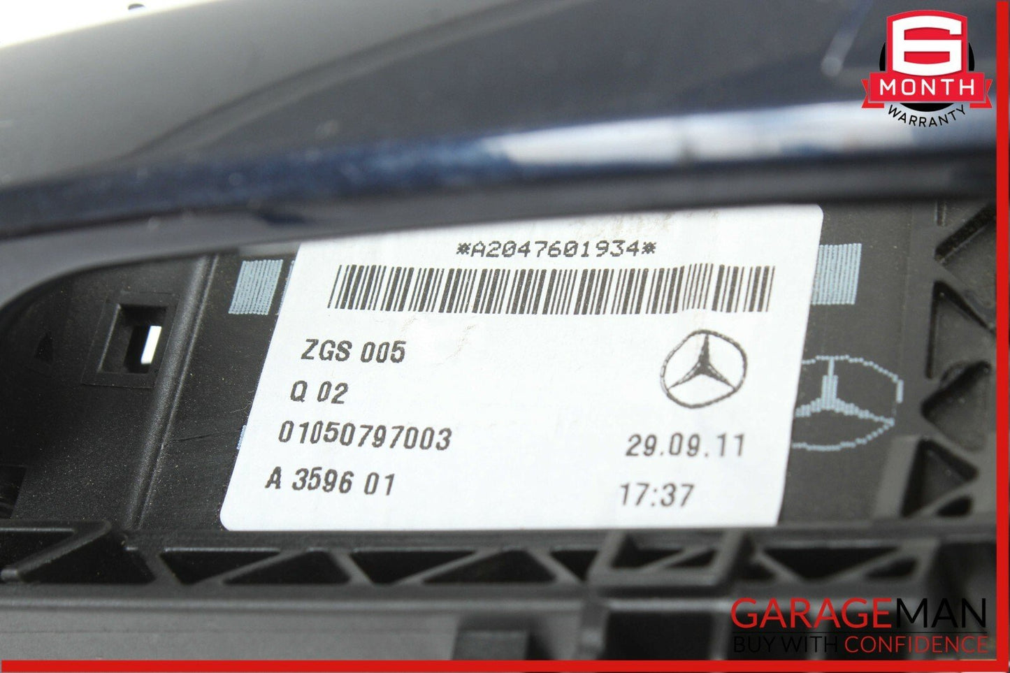 12-16 Mercedes R172 SLK350 Front Left Side Exterior Door Handle Keyless Go OEM
