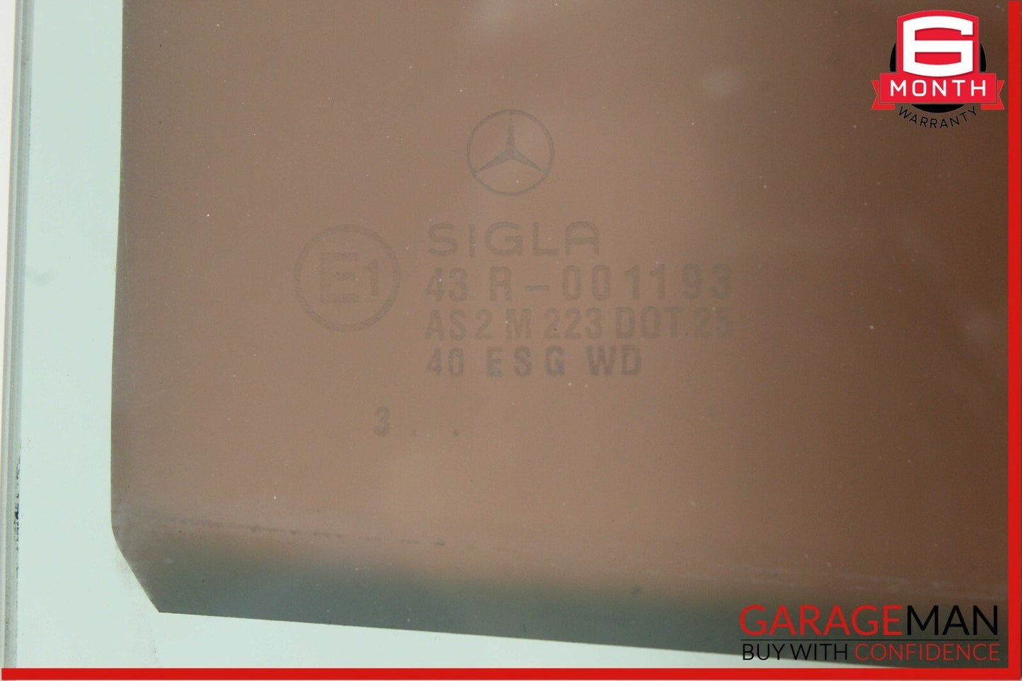 94-95 Mercedes W124 E300 Rear Right Passenger Side Door Window Auto Glass OEM