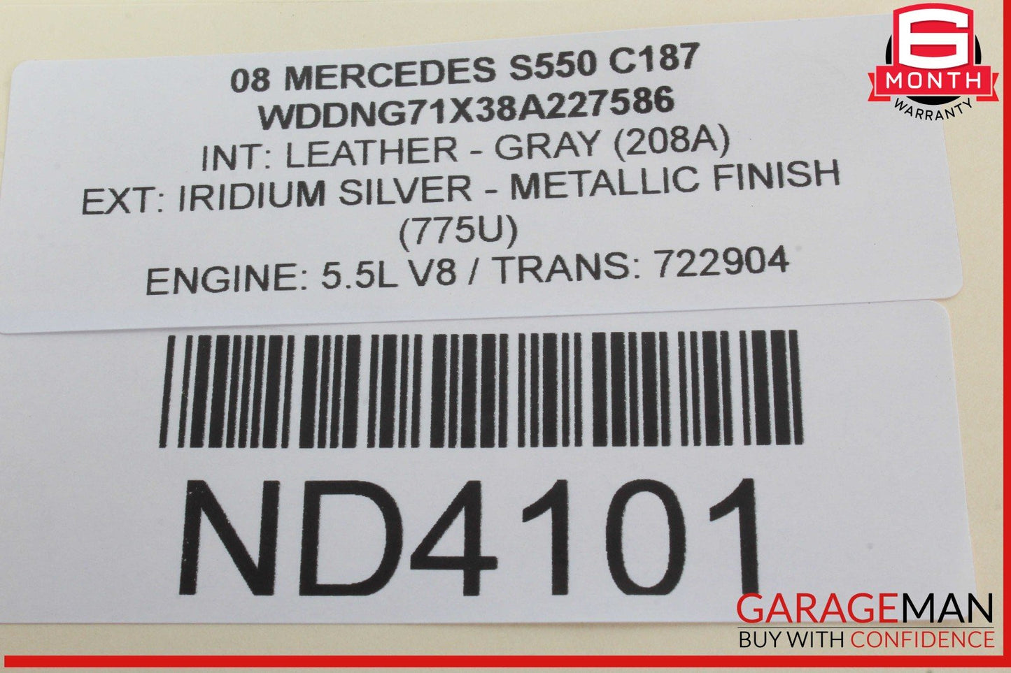 07-09 Mercedes W221 S550 Rear Right or Left Side Door Audio Sound Speaker OEM