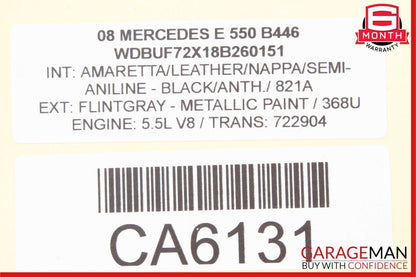03-09 Mercedes W211 E550 E500 E320 Front Left Side Door Lock Latch Actuator