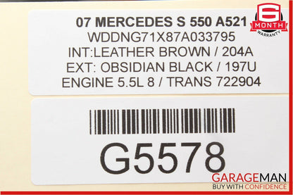 07-13 Mercedes S550 CL550 Front Left Driver Side Seat Control Memory Switch OEM