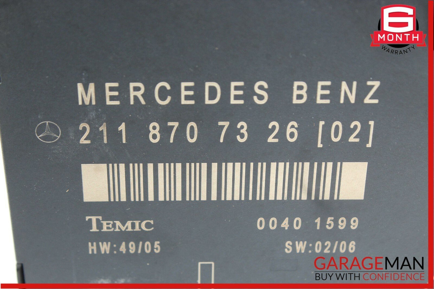 03-09 Mercedes E350 E550 E63 AMG Front Left Driver Side Door Controller Module