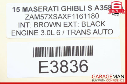 14-17 Maserati Ghibli S Front Left Door Lock Latch Actuator w/ Handle OEM