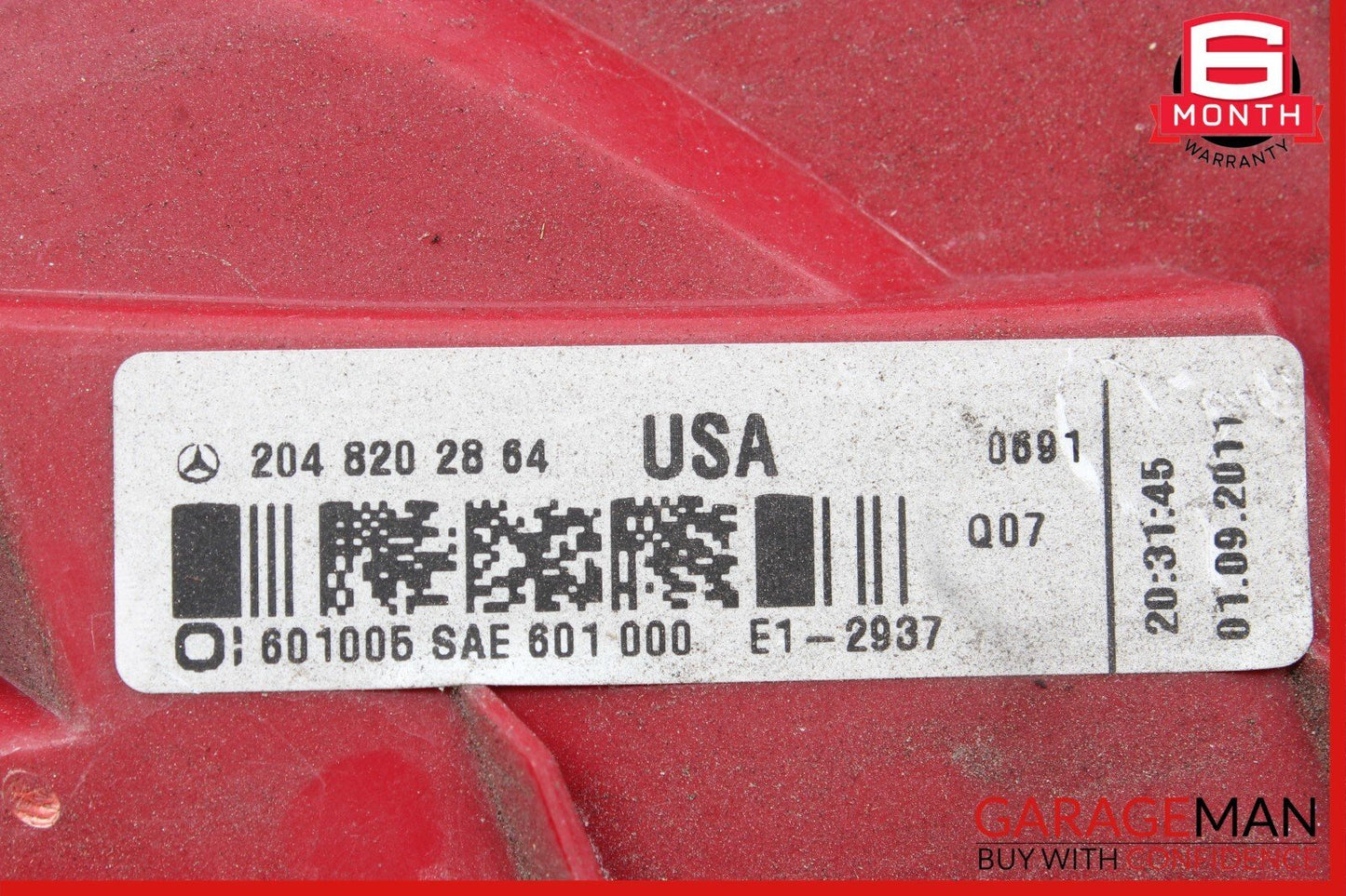 12-14 Mercedes W204 C300 C250 Rear Left Driver Side Taillight Tail Light Lamp