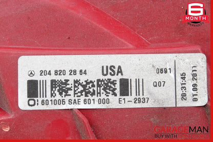12-14 Mercedes W204 C300 C250 Rear Left Driver Side Taillight Tail Light Lamp