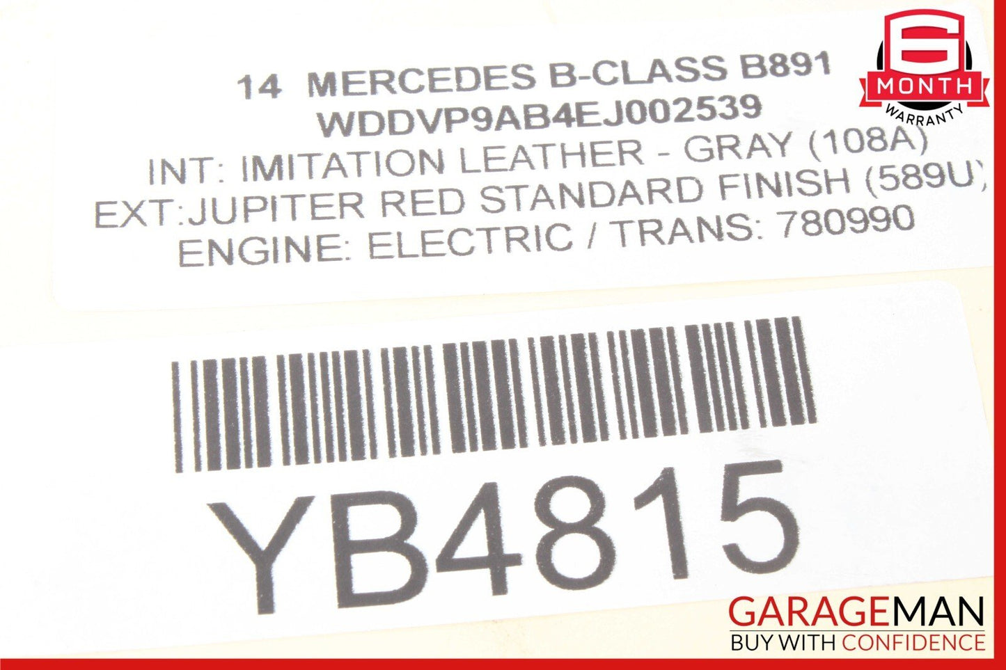 13-18 Mercedes B-Class W242 W246 B250 Front Left Turn Signal Lamp A2429060142