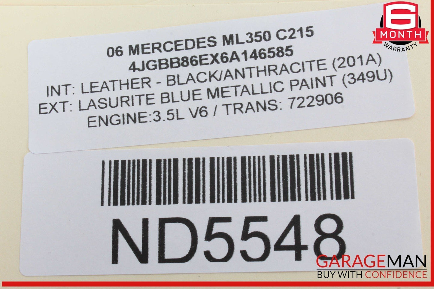 06 Mercedes W164 ML350 Owner Owner's Manual Book Set w/ Case OEM