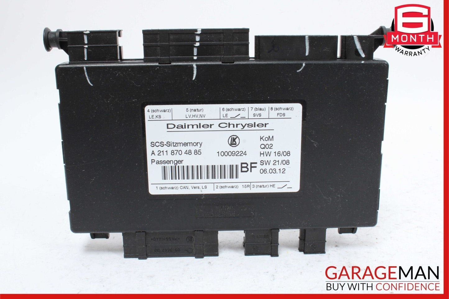03-13 Mercedes X164 GL450 ML350 R350 Front Right Side Seat Control Module OEM