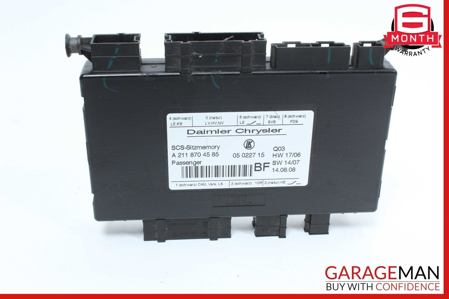 03-12 Mercedes X164 GL320 SLK280 Front Right Side Seat Control Module Unit OEM