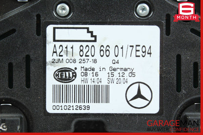 03-11 Mercedes W219 CLS500 Rear Overhead Dome Light Lamp Grey 2118206601 OEM