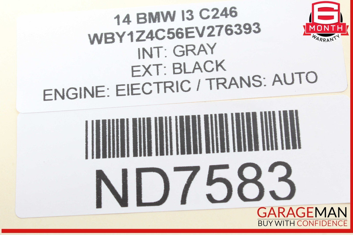 14-21 BMW i3 I01 Hybrid Rear Back Window Wiper Motor 7306462 OEM