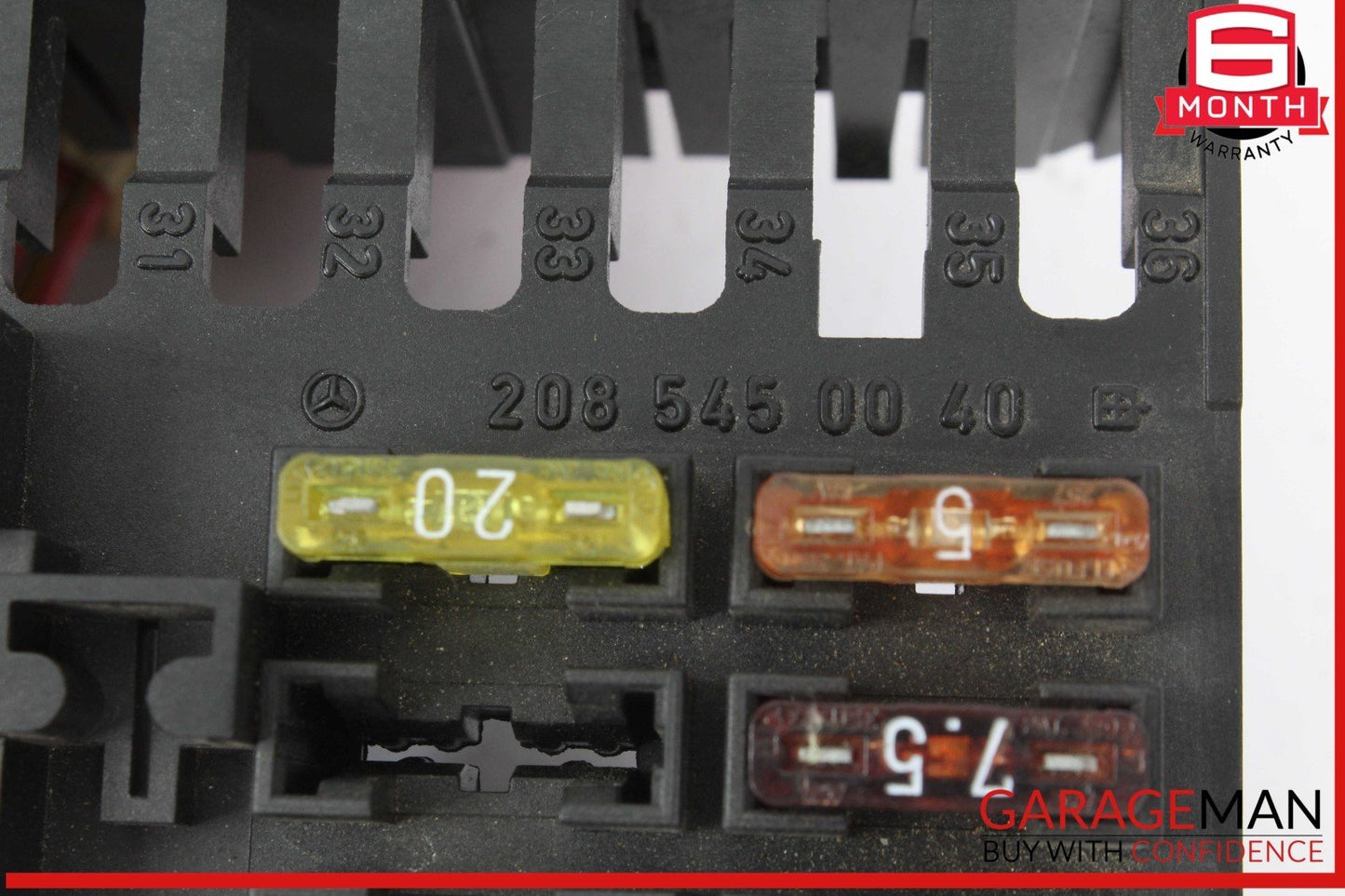 98-03 Mercedes W208 CLK430 Front Left Fuse Relay Junction Box Module OEM