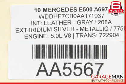 10-14 Mercedes W212 E500 Rear Right Passenger Side Door Window Regulator Motor
