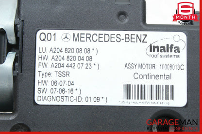 08-15 Mercedes X204 GLK350 C350 Sunroof Sun Roof Motor 2048200808 OEM