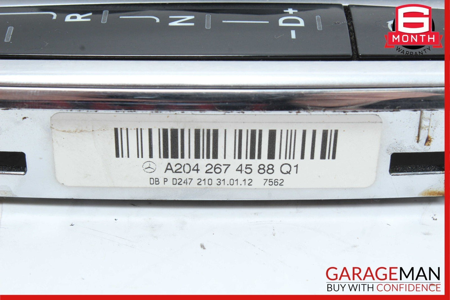 12-14 Mercedes W204 C250 C63 Gear Shift Selector Indicator Knob Boot Assembly