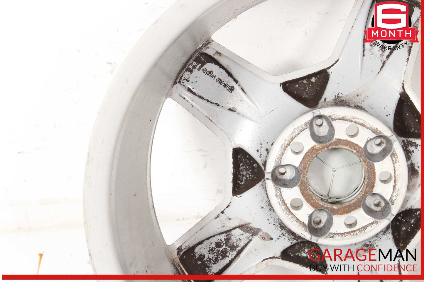06-11 Mercedes W164 ML350 AMG 8.5 X 19 19" Wheel Rim Silver 1644011802 OEM
