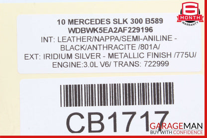 05-11 Mercedes R171 SLK300 SLK280 SLK350 Front Right Side Lower Control Arm OEM