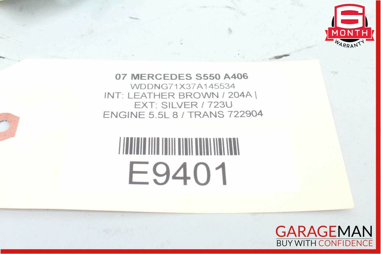 07-09 Mercedes W221 S550 S65 AMG Interior Rear View Mirror 2218110007 OEM