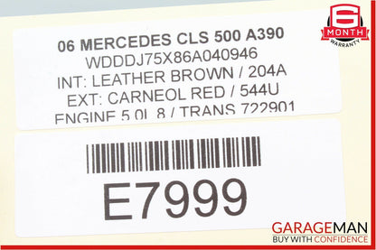 06-11 Mercedes W219 CLS500 CLS550 Rear Left Driver Door Lock Latch Actuator OEM