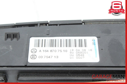 06-12 Mercedes W164 ML550 Center Dash Hazard Light Switch Controller Module OEM