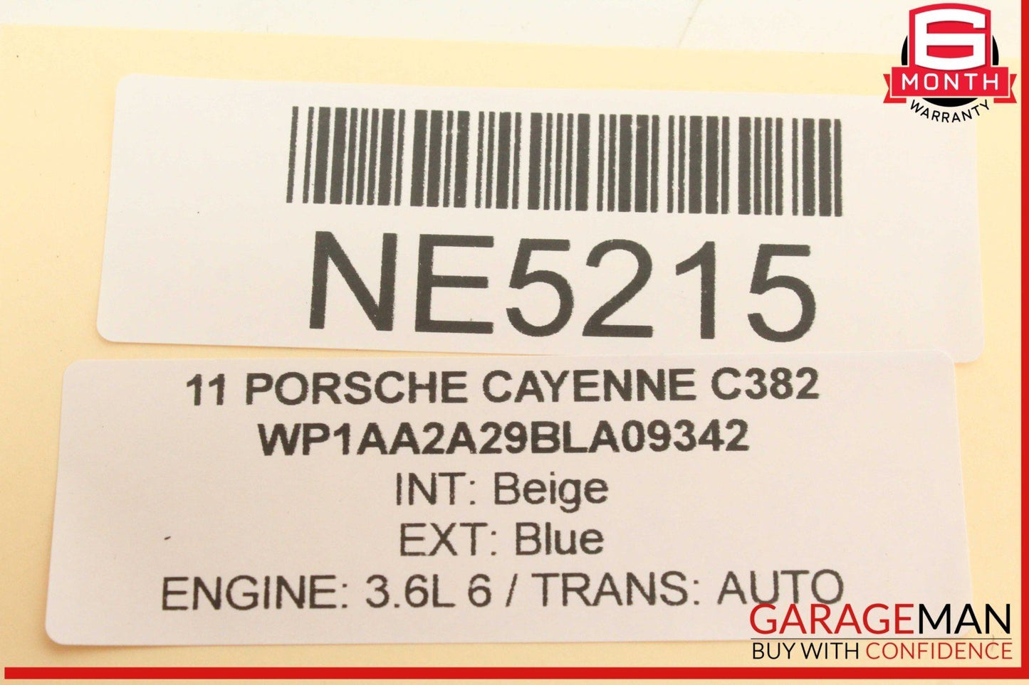11-18 Porsche Cayenne 958 Trunk Tailgate Release Open Handle 5N0827566B OEM