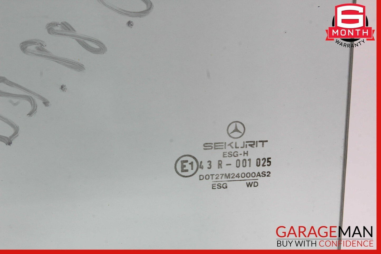 86-91 Mercedes W126 420SEL Rear Left Driver Side Door Window Auto Glass OEM