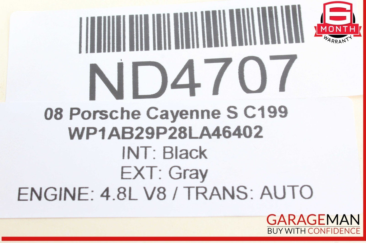 03-10 Porsche Cayenne S 955 957 Rear Left / Right Side Upper Forward Control Arm