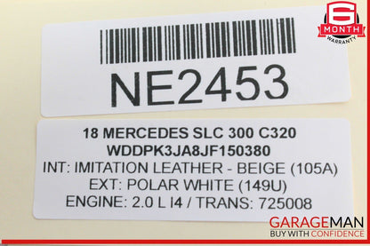 12-20 Mercedes R172 SLC300 SL550 SLK250 Front Dashboard A/C Air Vent OEM