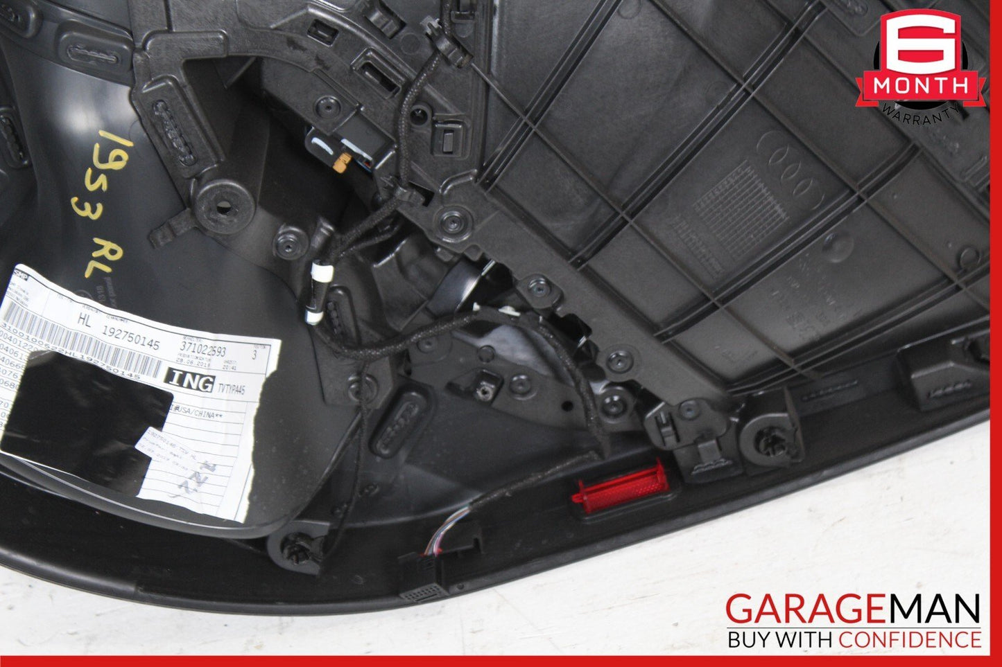 15-20 Audi A3 S3 Rear Left Driver Side Door Panel Black OEM