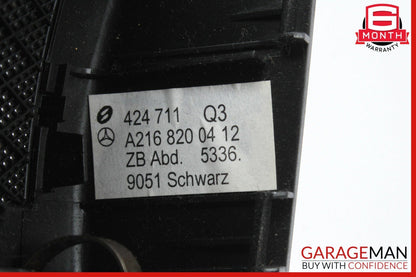 07-10 Mercedes W216 CL550 CL600 Windshield Night Vision Camera Trim Cover Gray