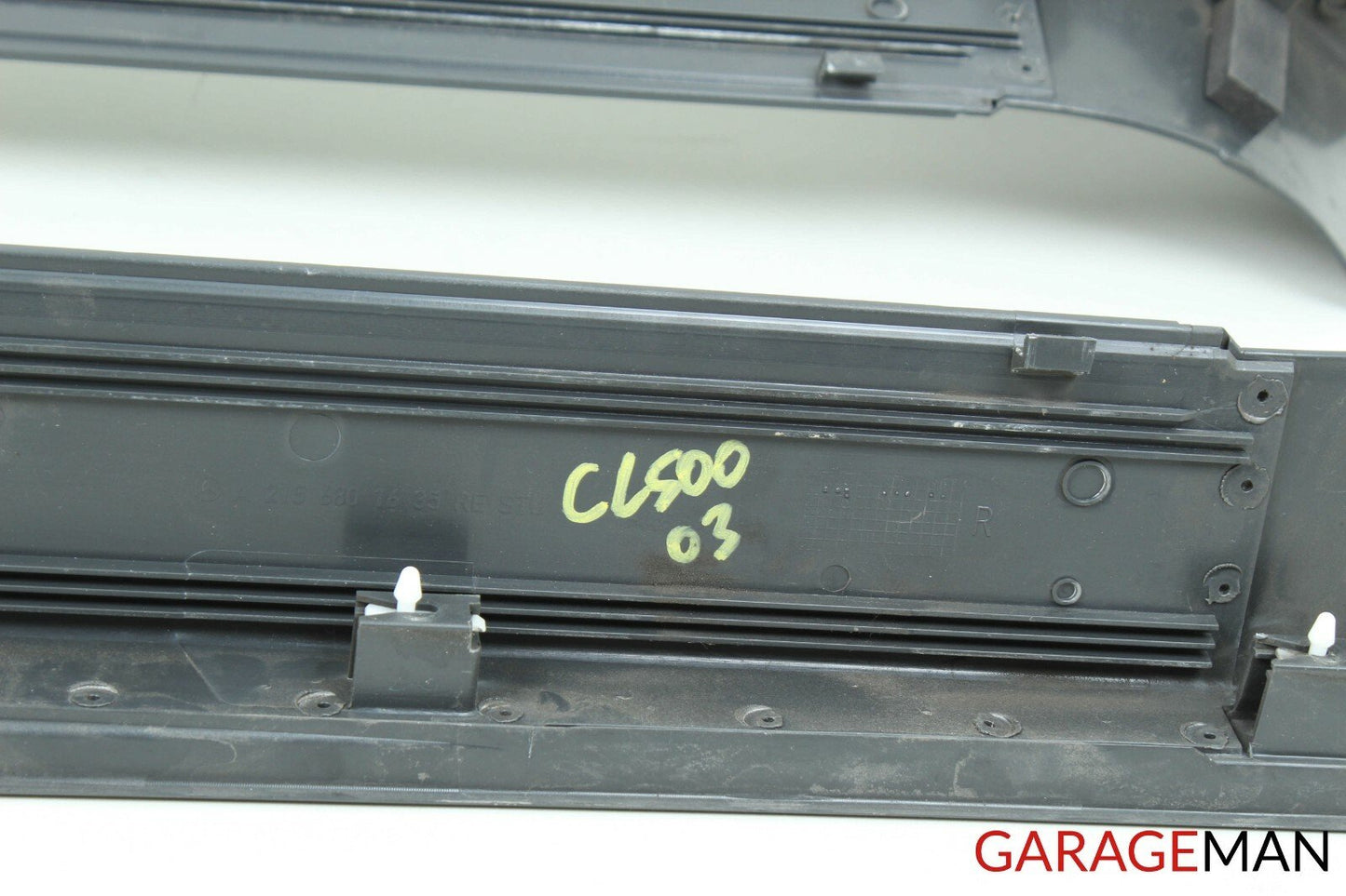 00-06 Mercedes W215 CL500 Front Right & Left Door Sill Scuff Plate Cover Set OEM