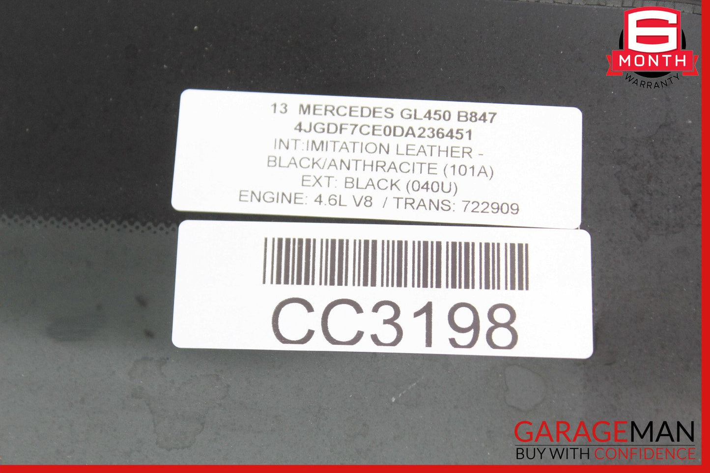 12-19 Mercedes X166 GL450 GL550 GLS550 Sunroof Sun Roof Glass 1667800021 OEM