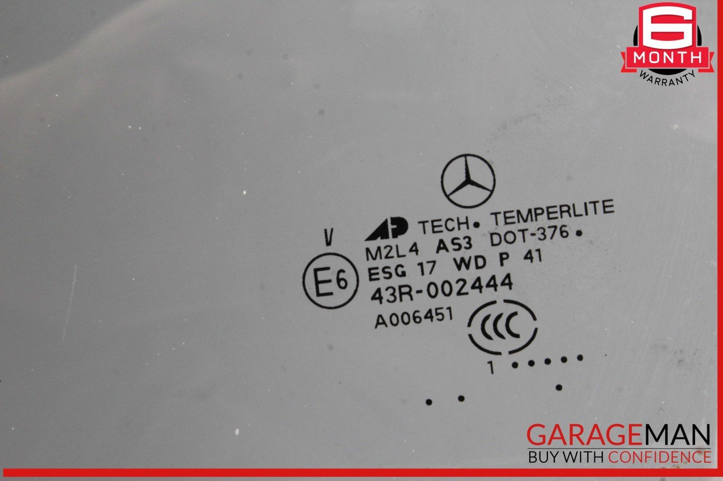 07-12 Mercedes X164 GL450 GL550 Rear Left Side Window Glass 43R002444 OEM