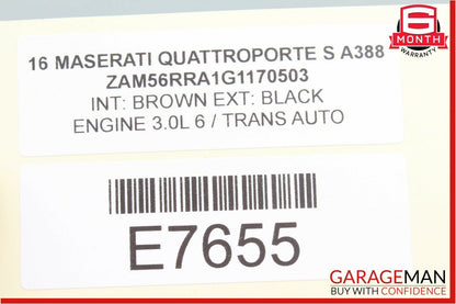 14-18 Maserati Quattroporte Front Left Dashboard Dash End Cover Trim Panel Red
