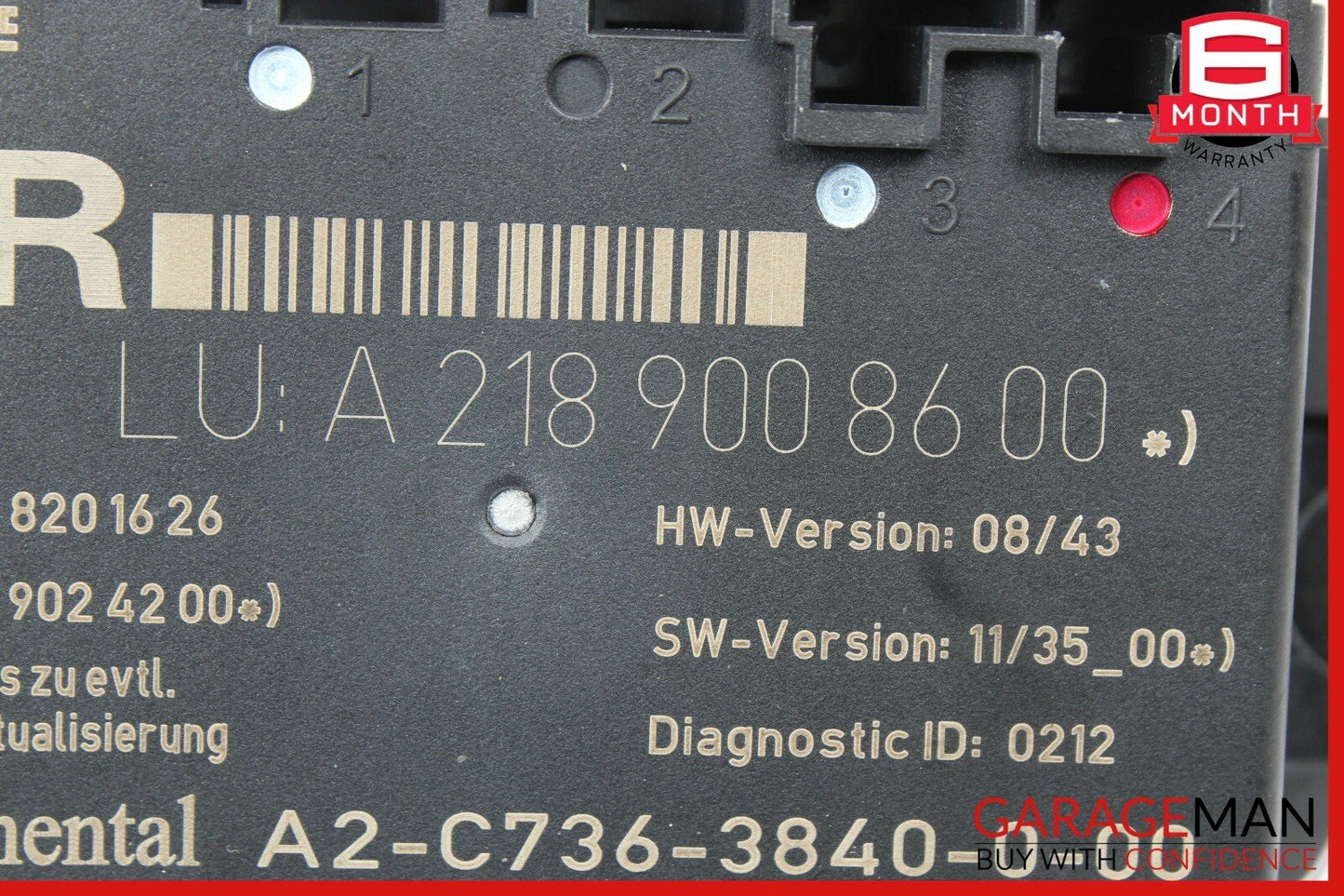 14-16 Mercedes W212 E350 CLS350 Rear Right Door Control Module 2189008600 OEM
