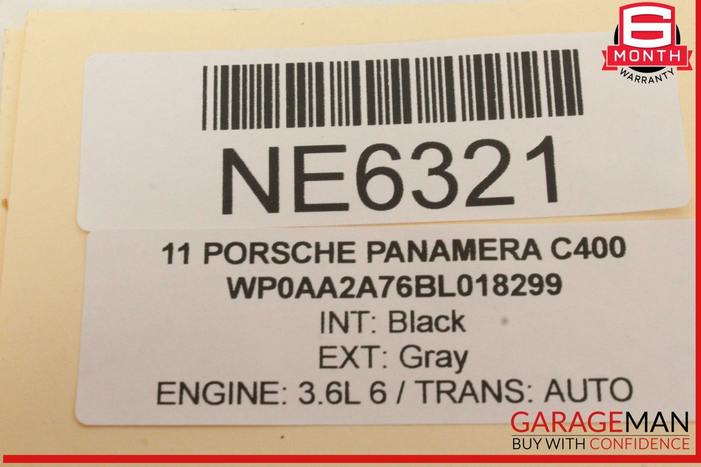 10-16 Porsche Panamera 970 Front Right Passenger Side Seat Belt Black OEM