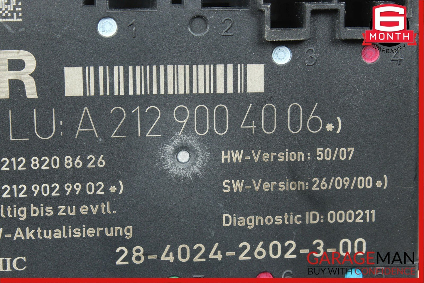 08-14 Mercedes W204 C250 C300 Rear Right Side Door Control Module Unit