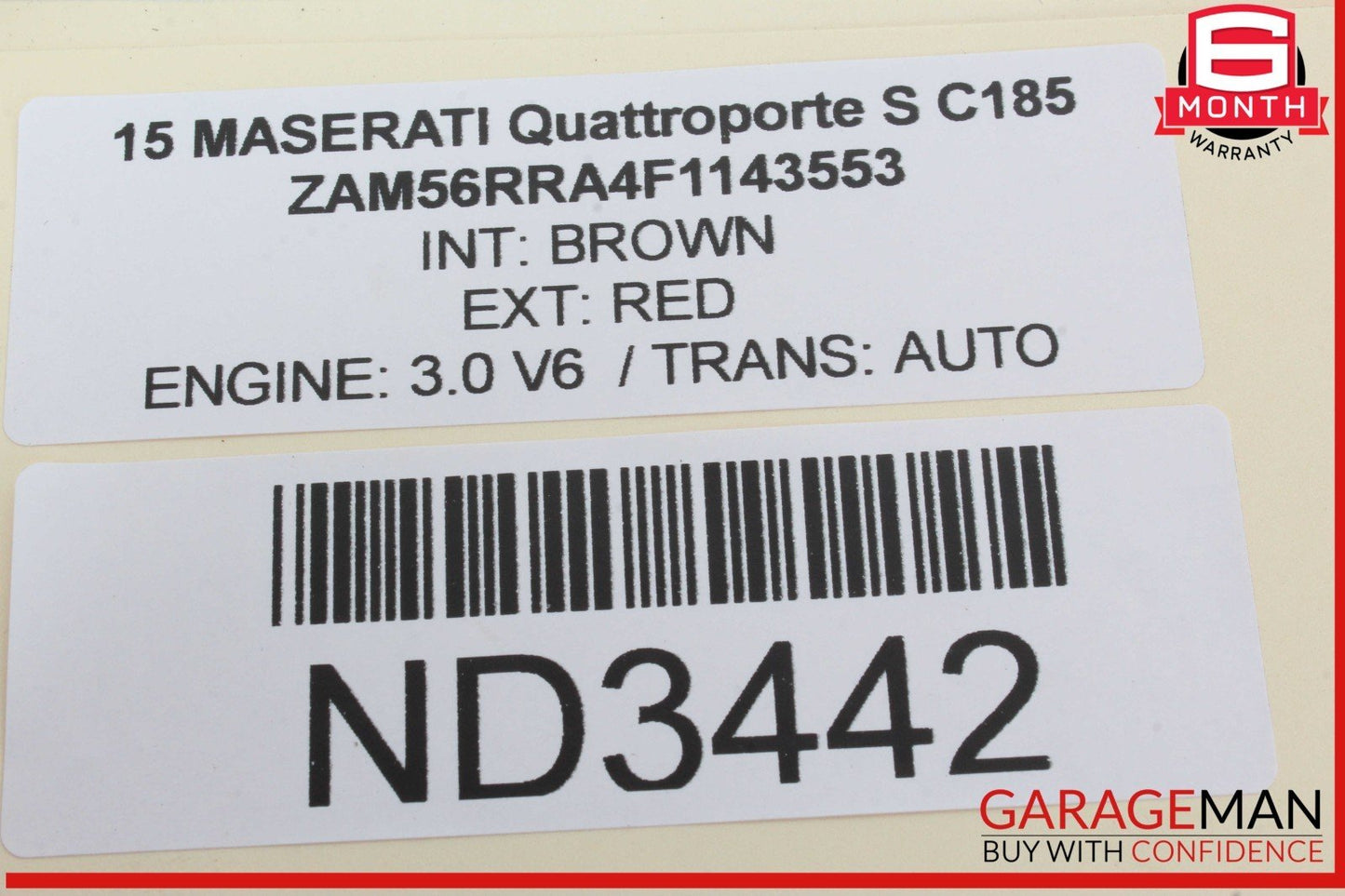14-17 Maserati Quattroporte S Front Right Side Door Lock Latch Actuator OEM