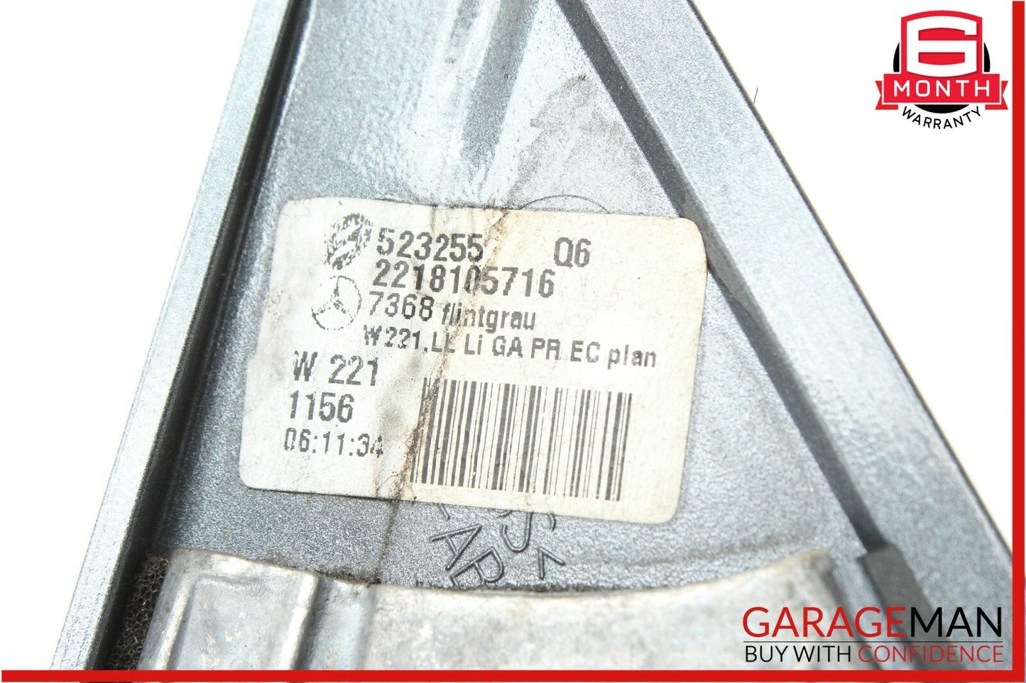 07-09 Mercedes W221 S550 Front Left Side Mirror Door Rear View Flintgray