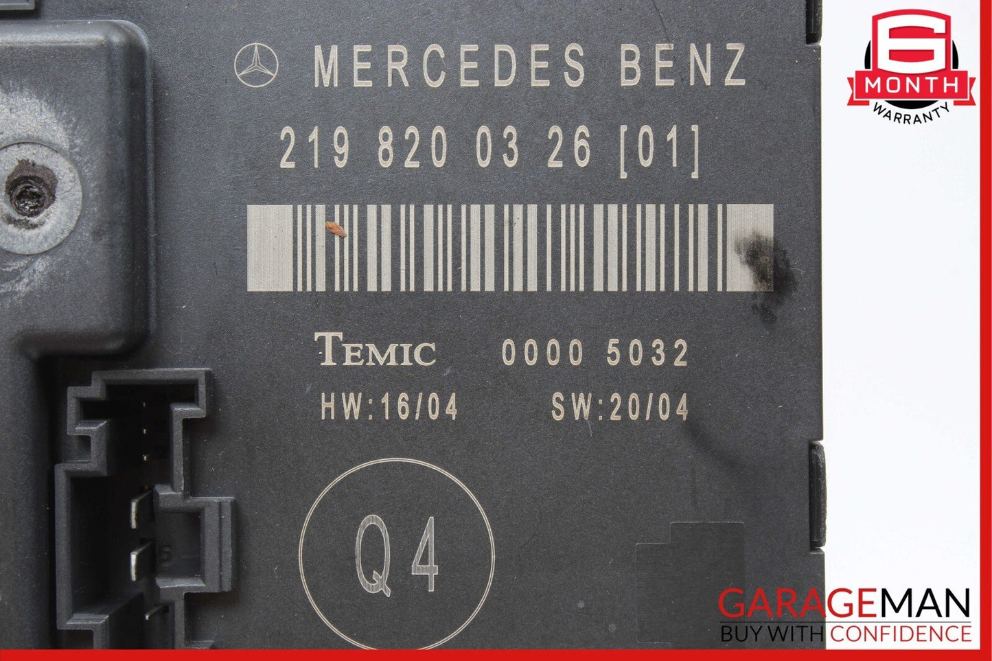 06-11 Mercedes W219 CLS500 CLS63 AMG Rear Right Passenger Door Control Module