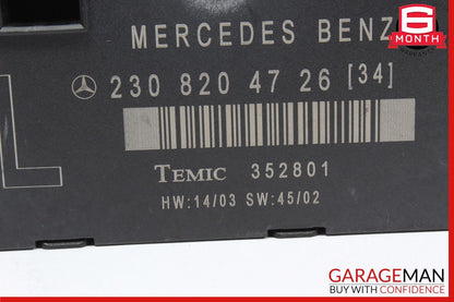 03-12 Mercedes R230 SL500 SL55 AMG Front Left Door Control Module 2308200126 OEM