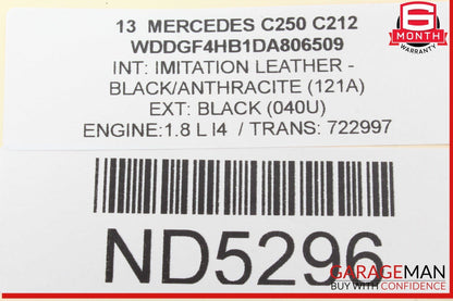 12-14 Mercedes W204 C250 Gear Shift Selector Indicator Knob Boot Assembly OEM