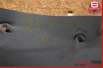 03-06 Mercedes R230 SL500 Front Right Side Top Upper Seat Cushion Anthracite