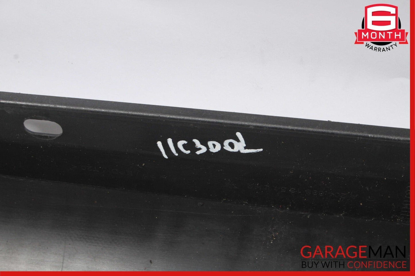 08-14 Mercedes W204 C300 Left Rocker Panel Side Skirt Molding Cover Gray