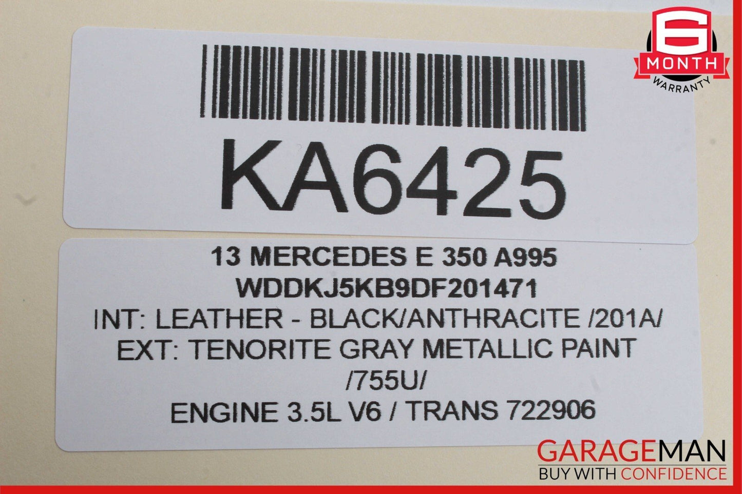 08-18 Mercedes CLS400 C250 E350 SLK250 Front Right Side Door Control Module Unit