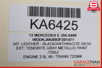 08-18 Mercedes CLS400 C250 E350 SLK250 Front Right Side Door Control Module Unit